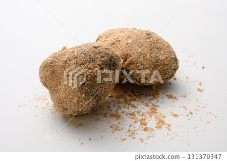 Wild yam from Tanba Sasayama on a white background Wild yam from Tanba Sasayama on a white background 131370347