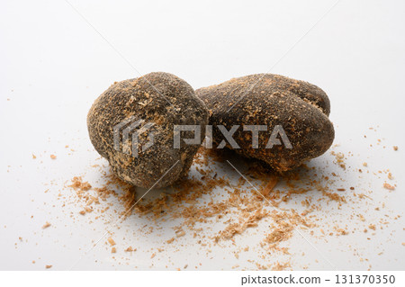 Wild yam from Tanba Sasayama on a white background Wild yam from Tanba Sasayama on a white background 131370350