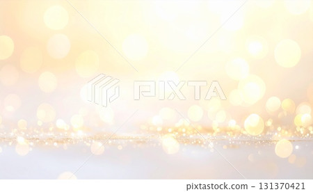 Sparkling orange bokeh background 131370421