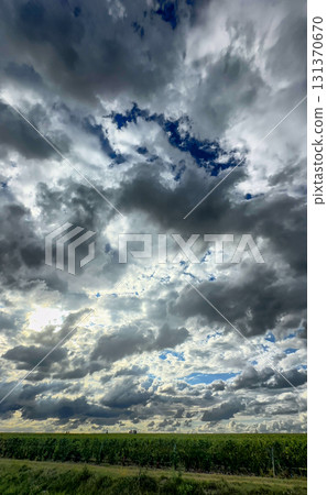 Trois-Puits, Reims, Marne, Grand-Est, France, August, 28th, 2025, Champagne Area, Dramatic Skies Trois-Puits, Reims, Marne, Grand-Est, France, August, 28th, 2025, Champagne Area, Dramatic Skies 131370670