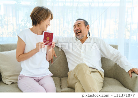 Passport, overseas travel, passport, senior 131371077