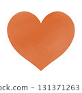 手繪心形 - 橙色，充滿季節感 131371263