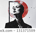 一位堅強女性的抽象剪影 131371509