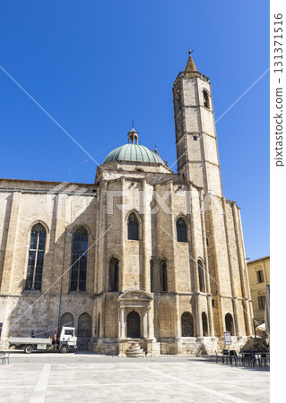 Ascoli Piceno cathedral bell tower and dome in Italy Ascoli Piceno cathedral bell tower and dome in Italy 131371516