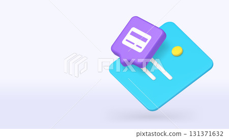 Purple Credit Card With Blue Price Tag Symbol For Copy Space Banner Vector Illustration Purple Credit Card With Blue Price Tag Symbol For Copy Space Banner Vector Illustration 131371632