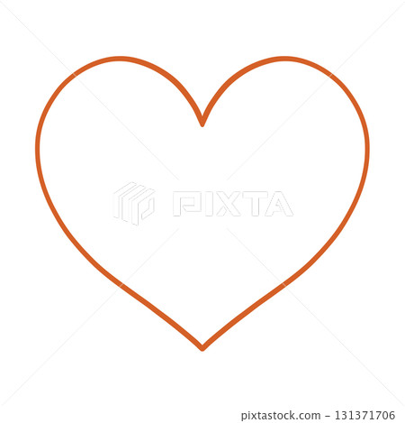 手繪心形 - 橙色,充滿季節感 手繪心形 - 橙色,充滿季節感 131371706