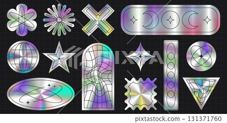 Y2K holographic sticker set Y2K holographic sticker set 131371760