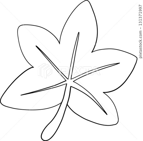 leaf autumn harvest in outline style of seasonal food for holiday celebration 131371997