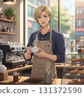 Waitress working in a cafe Waitress working in a cafe 131372590