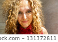 Happy young woman portrait 131372811