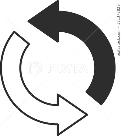旋轉箭頭圖標 旋轉箭頭圖標 131372829