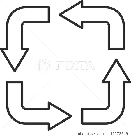 Rotating arrow icon Rotating arrow icon 131372849