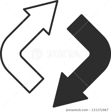 Rotating arrow icon Rotating arrow icon 131372867