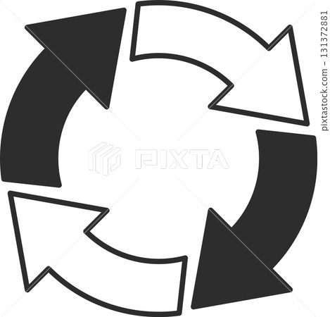 Rotating arrow icon Rotating arrow icon 131372881