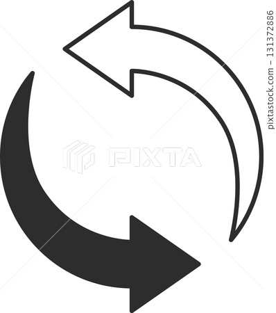 Rotating arrow icon Rotating arrow icon 131372886