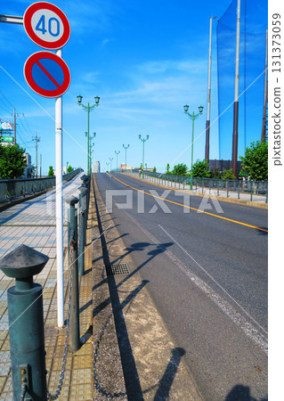 Scenery of Iriya Bridge in Iriya, Adachi Ward, Tokyo Scenery of Iriya Bridge in Iriya, Adachi Ward, Tokyo 131373059