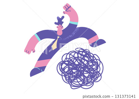 Overcoming difficulty, Avoiding business trouble concept Overcoming difficulty, Avoiding business trouble concept 131373141