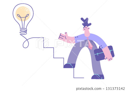 Creativity in business, brainstorm, new idea concept. 131373142