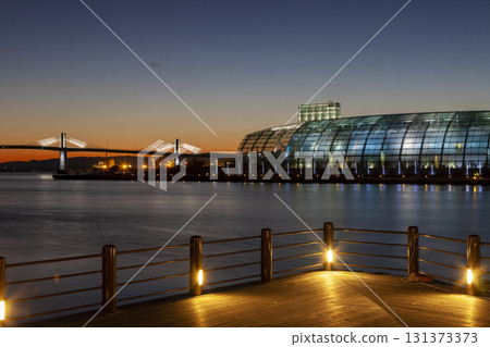 Onahama Port evening view 131373373