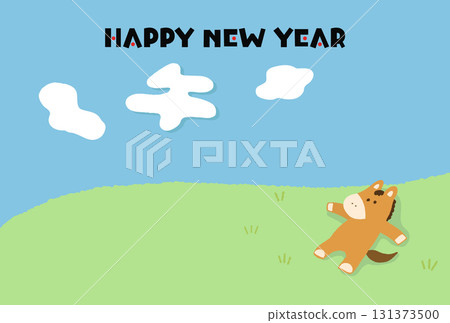 2026年馬年新年賀卡（橫向） 131373500