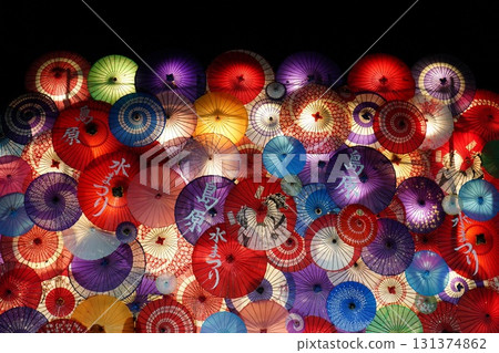 colorful umbrella 131374862