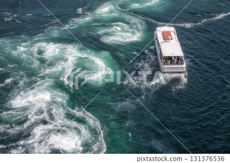Minamiawaji City, Hyogo Prefecture - Scenery of the Naruto Bridge and whirlpools 131376536