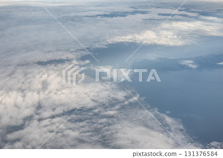 從客機上拍攝的太平洋 從客機上拍攝的太平洋 131376584