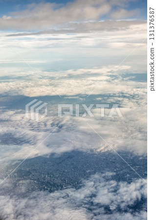 從客機上拍攝的太平洋 從客機上拍攝的太平洋 131376587