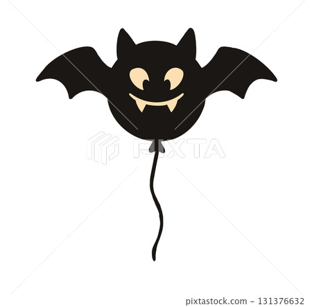 Bat balloon halloween vector graphic 131376632