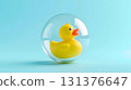 透明球體中的橡皮鴨 131376647