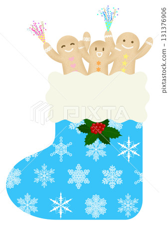 聖誕襪和薑餅人 131376906