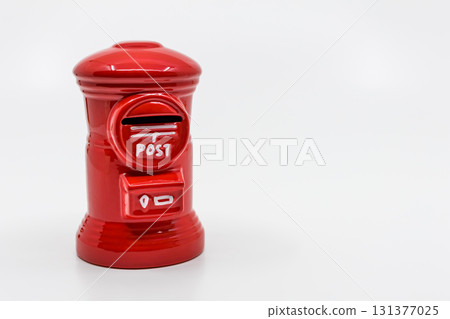 Postbox on white background Postbox on white background 131377025
