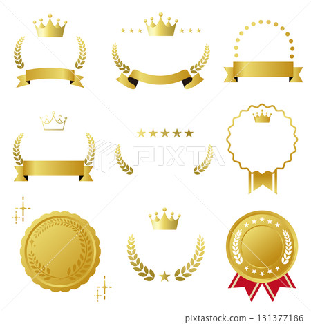 Anniversary logo design set. Vector illustration on white background. Anniversary logo design set. Vector illustration on white background. 131377186