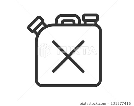 煤油罐圖示插圖（線條畫） 131377416