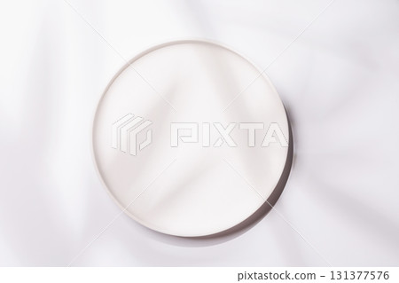 Empty plate on white background, food mockup with natural light Empty plate on white background, food mockup with natural light 131377576