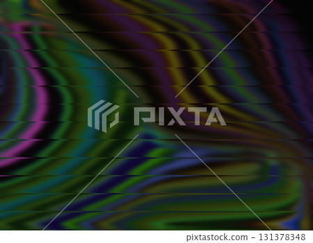 Multicolor Wave Abstract Background Green Blue Purple Yellow Black Liquid Texture Art 131378348
