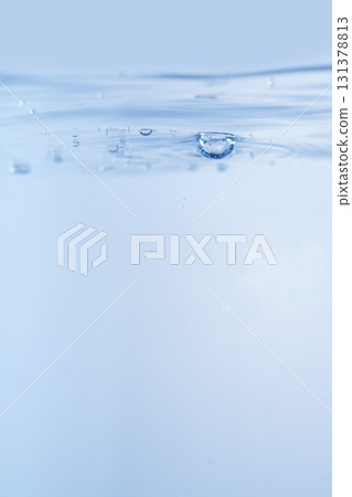 Air bubbles and foam in the water and the water surface Air bubbles and foam in the water and the water surface 131378813