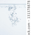 Air bubbles and foam in the water and the water surface 131378878