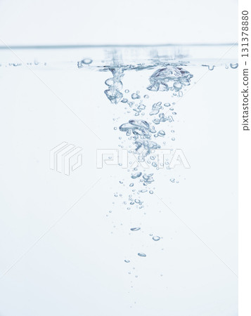 Air bubbles and foam in the water and the water surface Air bubbles and foam in the water and the water surface 131378880