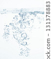 Air bubbles and foam in the water and the water surface 131378883