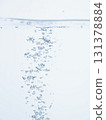 Air bubbles and foam in the water and the water surface 131378884