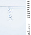 Air bubbles and foam in the water and the water surface 131378888