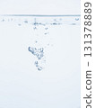 Air bubbles and foam in the water and the water surface 131378889