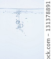 Air bubbles and foam in the water and the water surface 131378891