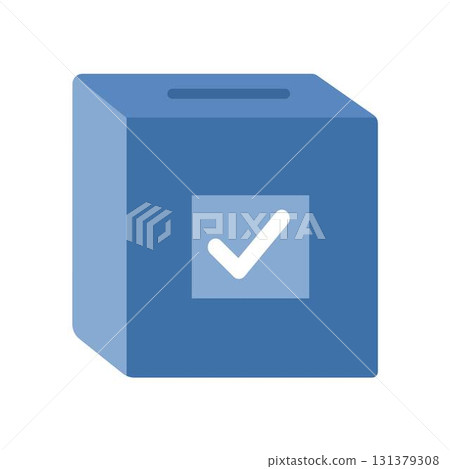 voting ballot box symbol vector sign isolated voting ballot box symbol vector sign isolated 131379308