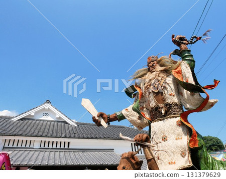 A large sculpture of King Enma at the Hassaku Festival in Yamato Town (Kumamoto Prefecture) 131379629