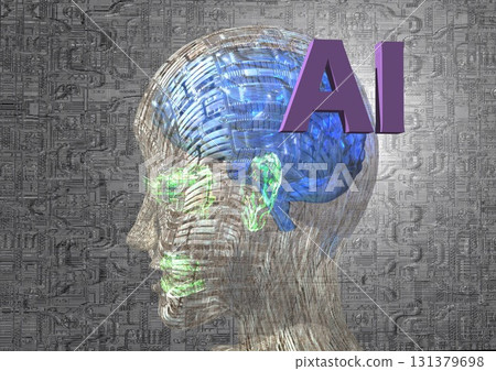 AI人工智慧機器人安卓技術AI角色(3DCG影像) AI人工智慧機器人安卓技術AI角色(3DCG影像) 131379698