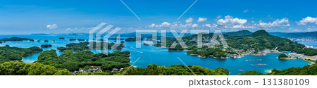 從天海峰眺望九十九島全景[長崎縣佐世保市] 131380109