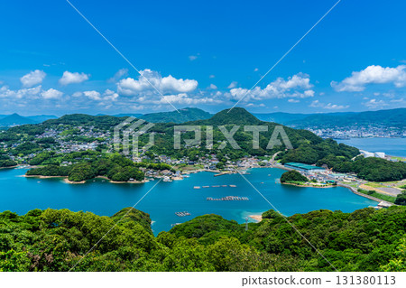 從天海峰眺望九十九島 [長崎縣佐世保市] 131380113