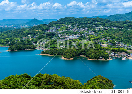 View of the Kujukushima Islands from Tenkaiho [Sasebo City, Nagasaki Prefecture] 131380136